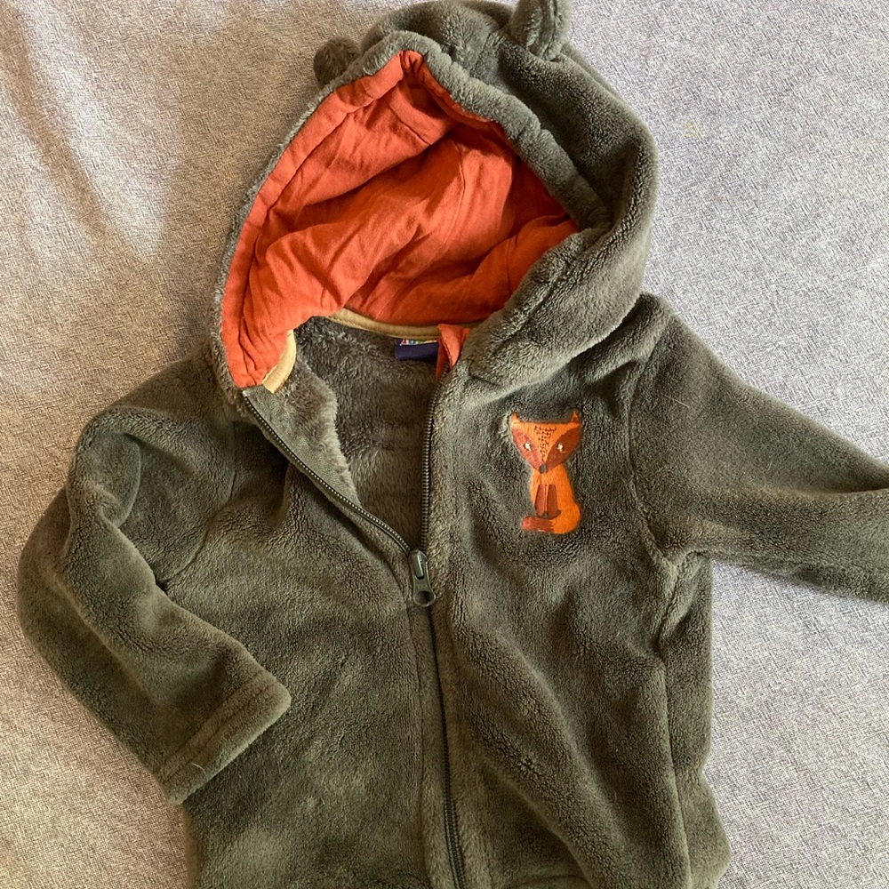 Toddler red fox fleece